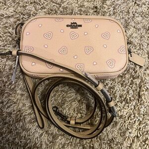 Coach Western Heart Clutch/Crossbody in Beechwood NWTS!